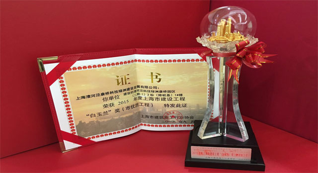 2015年度上海市白玉兰奖（市优质工程）