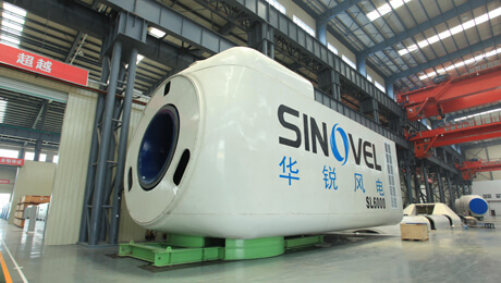 天下最大的自主知识产权的6兆瓦海优势电机舱