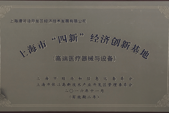 上海市“四新”经济立异基地（高端医疗器械和装备）